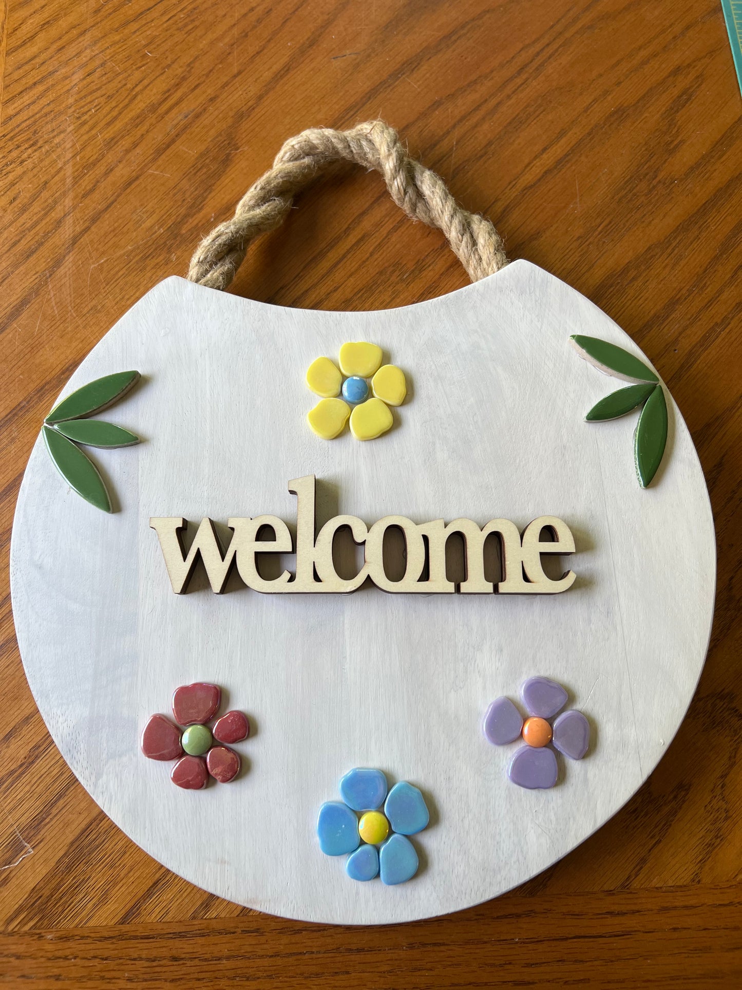 Welcome, Hope or Peace Sign for Front Door,