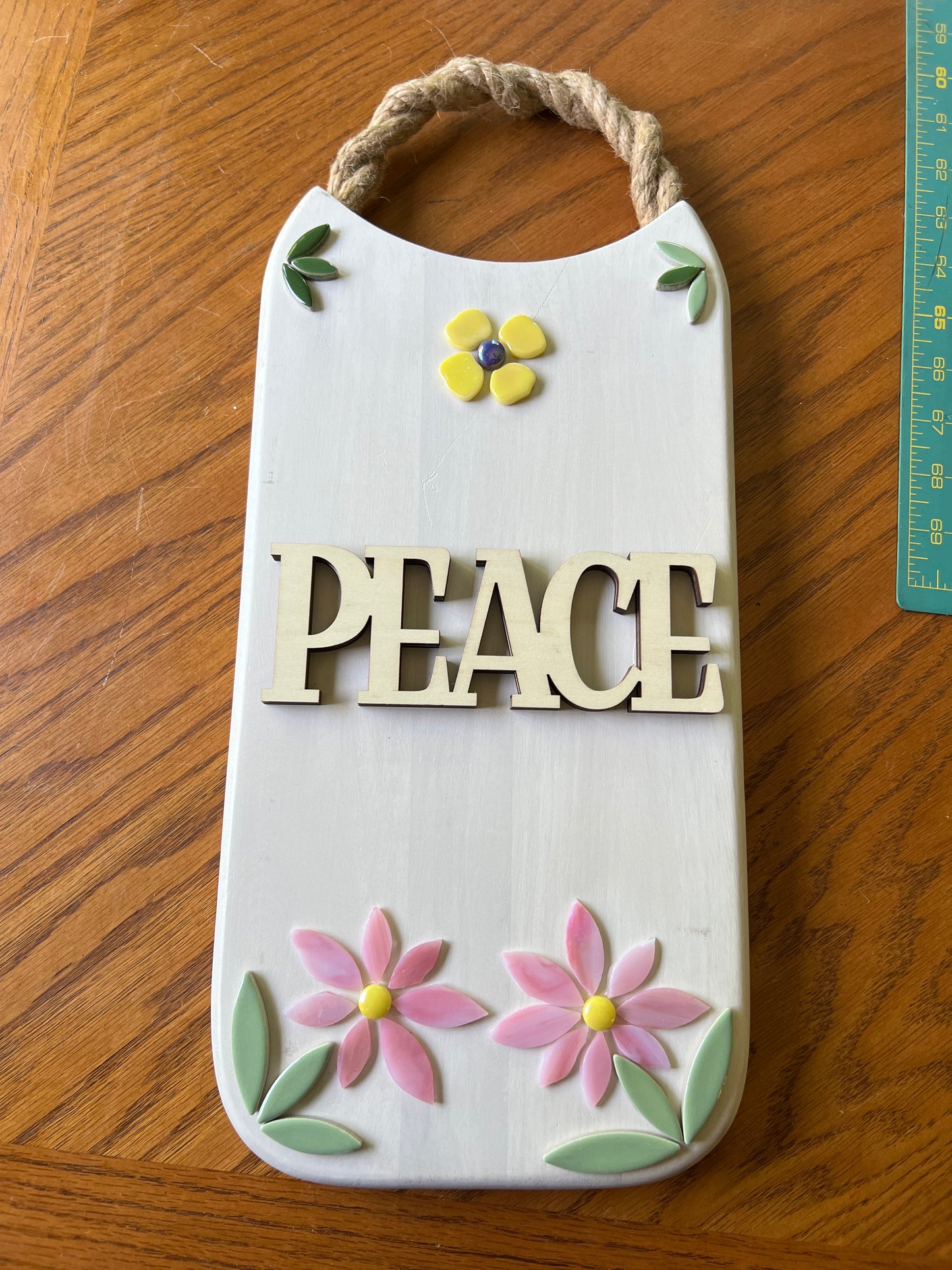 Welcome, Hope or Peace Sign for Front Door,