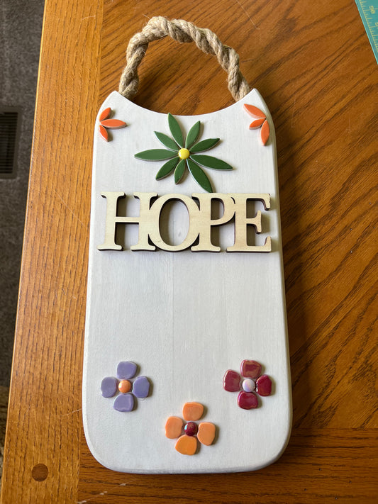 Welcome, Hope or Peace Sign for Front Door,