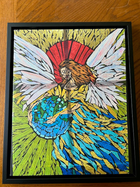 Snarky Angel Mosaic Print on Canvas